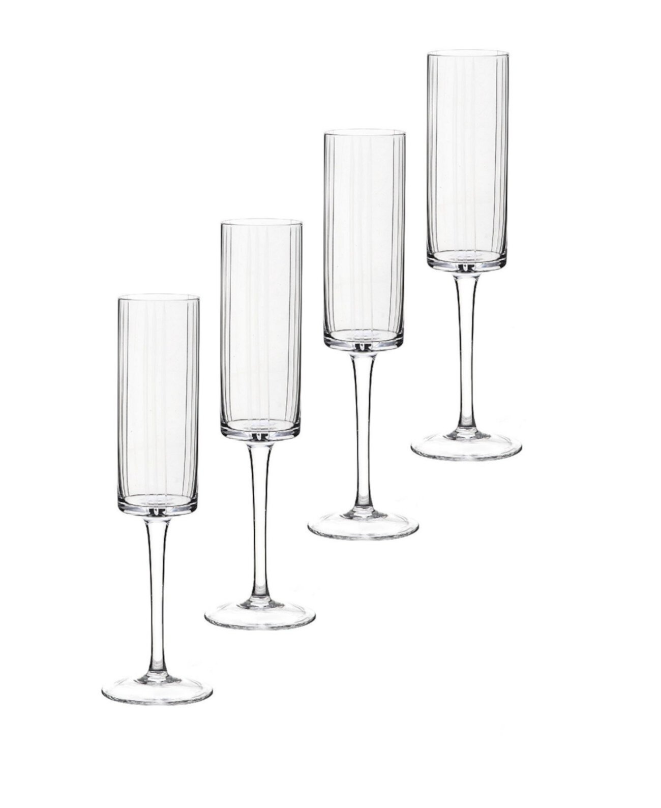 Хрустальные бокалы Trilogy Flute, набор из 4 шт. Qualia Glass