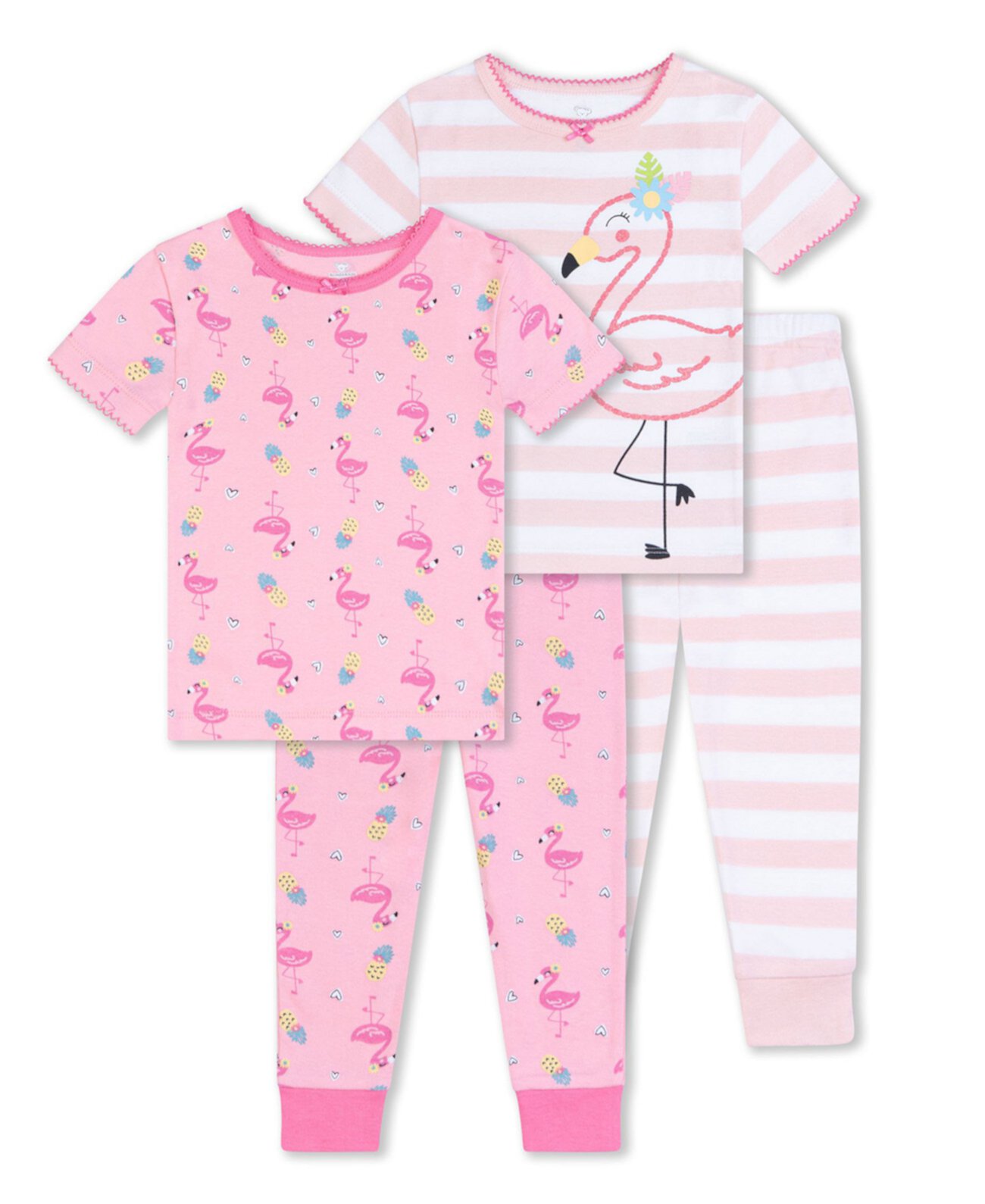 Одежда для сна с фламинго для маленьких девочек, комплект из 4 предметов Koala baby