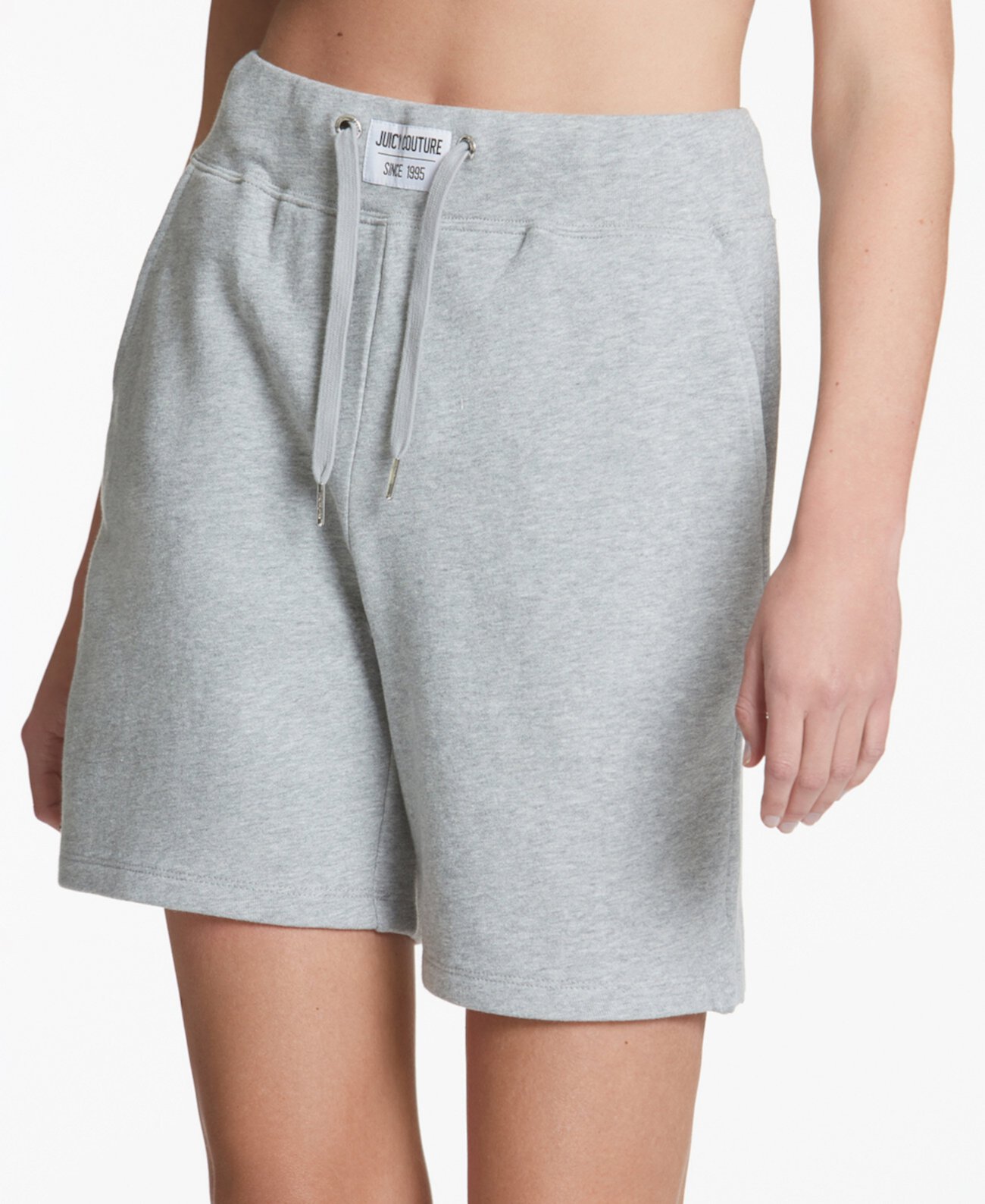 Женские шорты с высокой талией и нашивкой-логотипом Juicy Couture