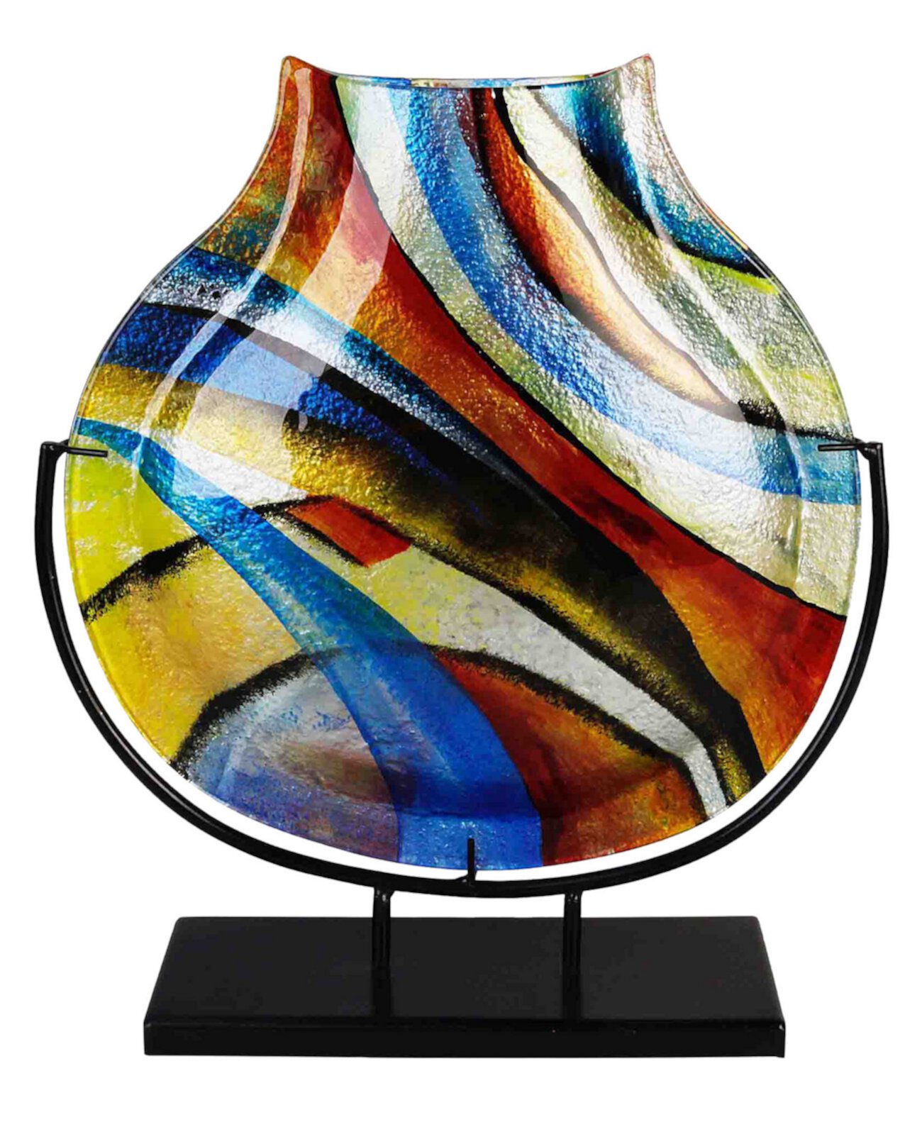 Круглая ваза 13 x 16 дюймов Jasmine Art Glass