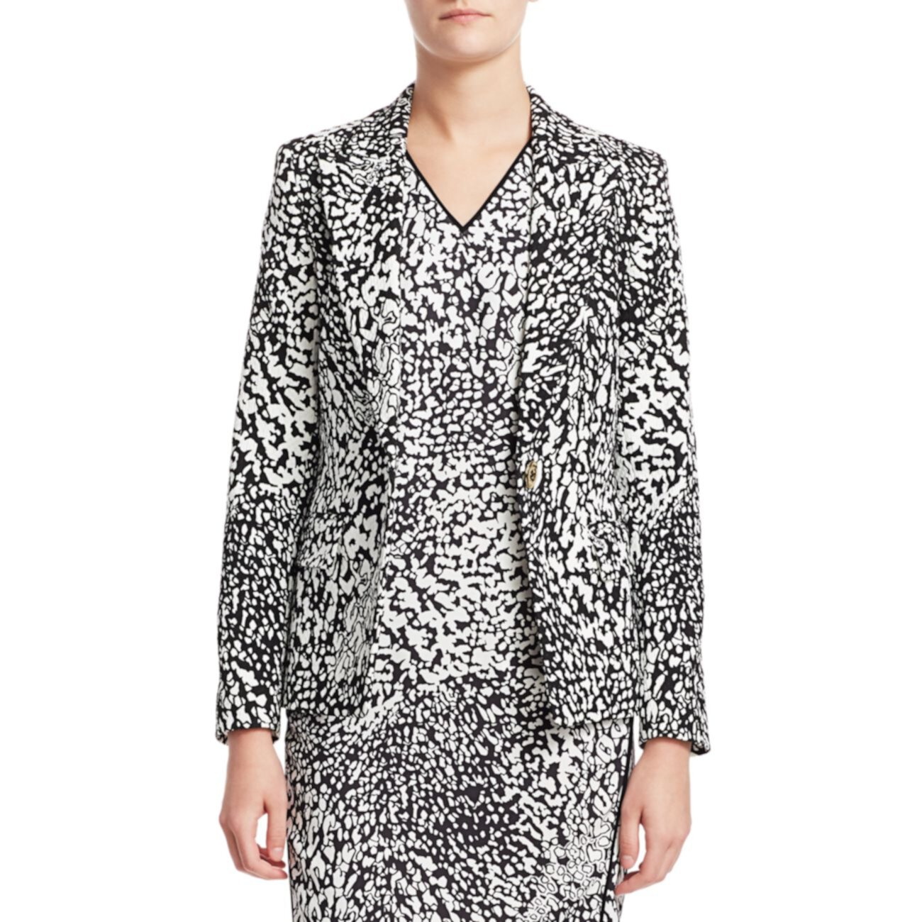 Куртка Bikenati с абстрактным леопардовым принтом ESCADA