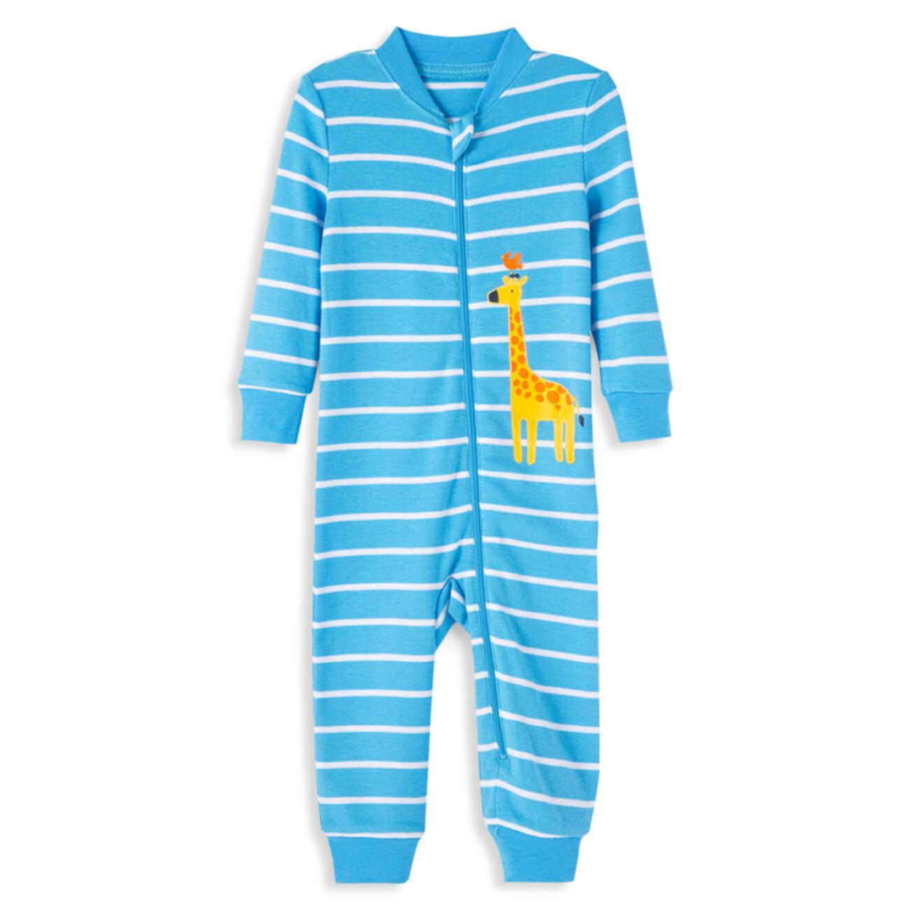 Хлопковая пижама Safari с молнией спереди для маленьких мальчиков Little Me