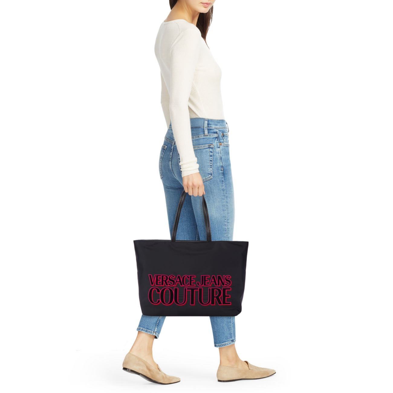 Сумка-тоут с логотипом Versace Jeans Couture
