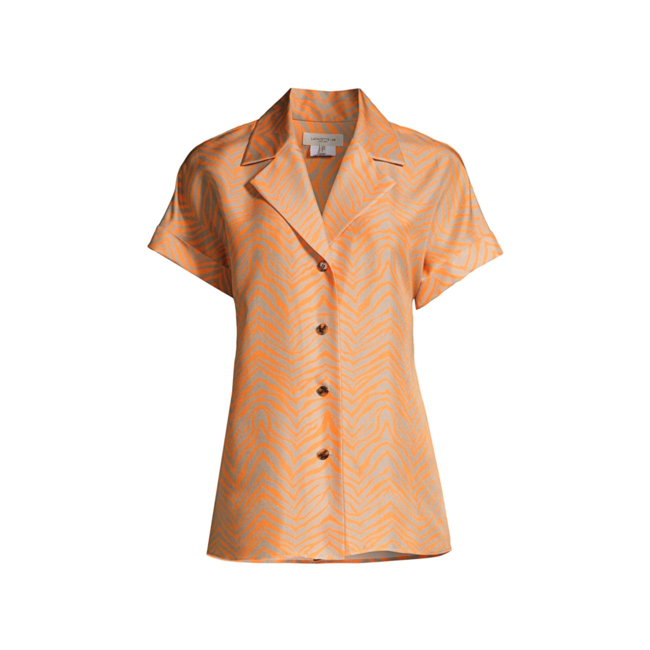 Шелковая блуза Sabine со сборками Lafayette 148 New York