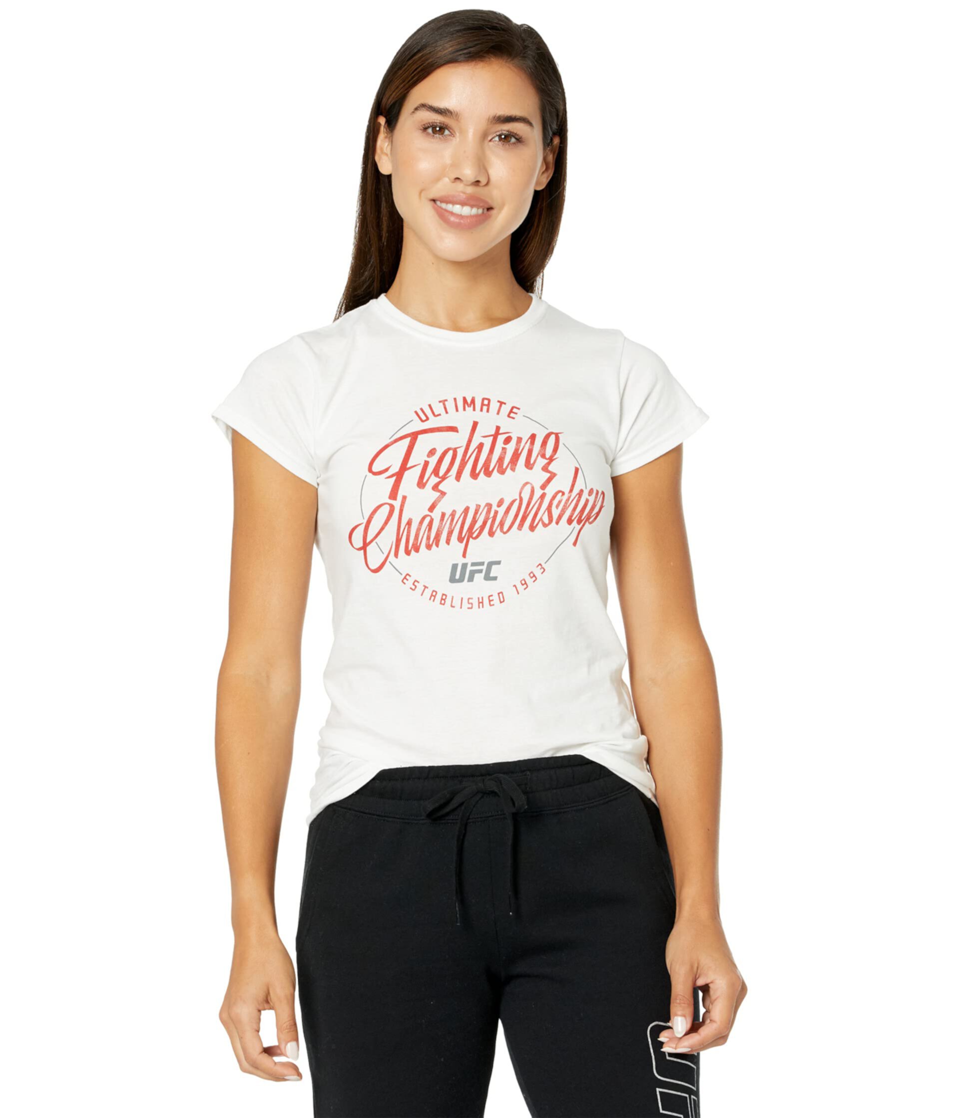 Slant Script Tee Ufc