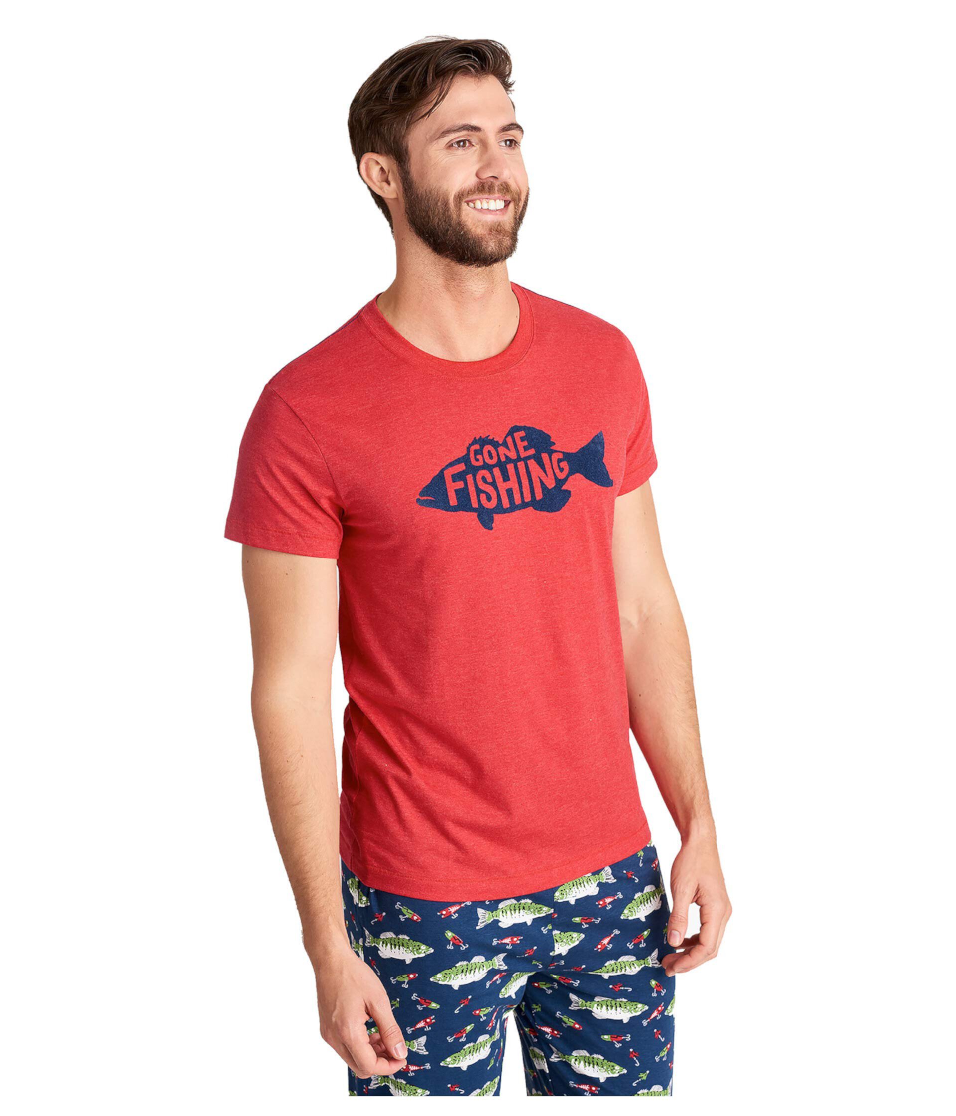 Gone Fishing Tee Little Blue House by Hatley