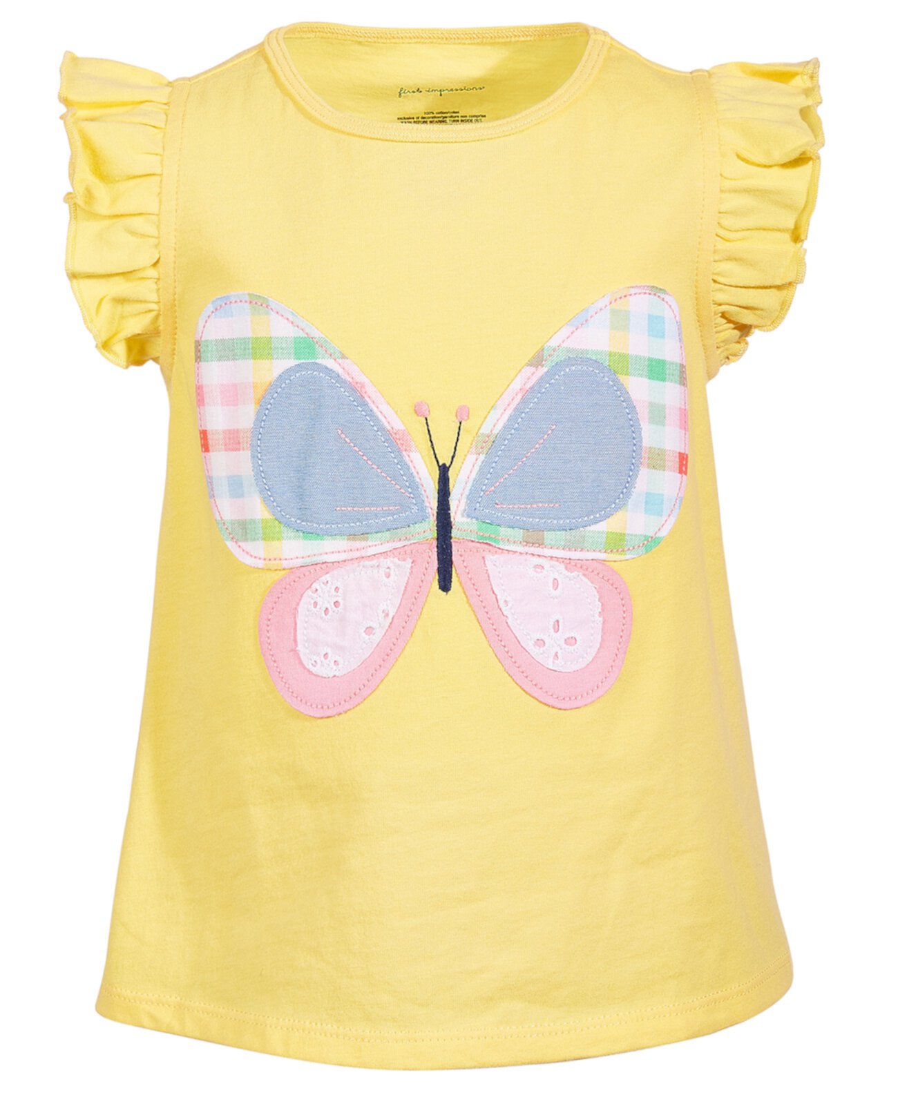 Хлопковая футболка Garden Butterfly для маленьких девочек, созданная для Macy's First Impressions