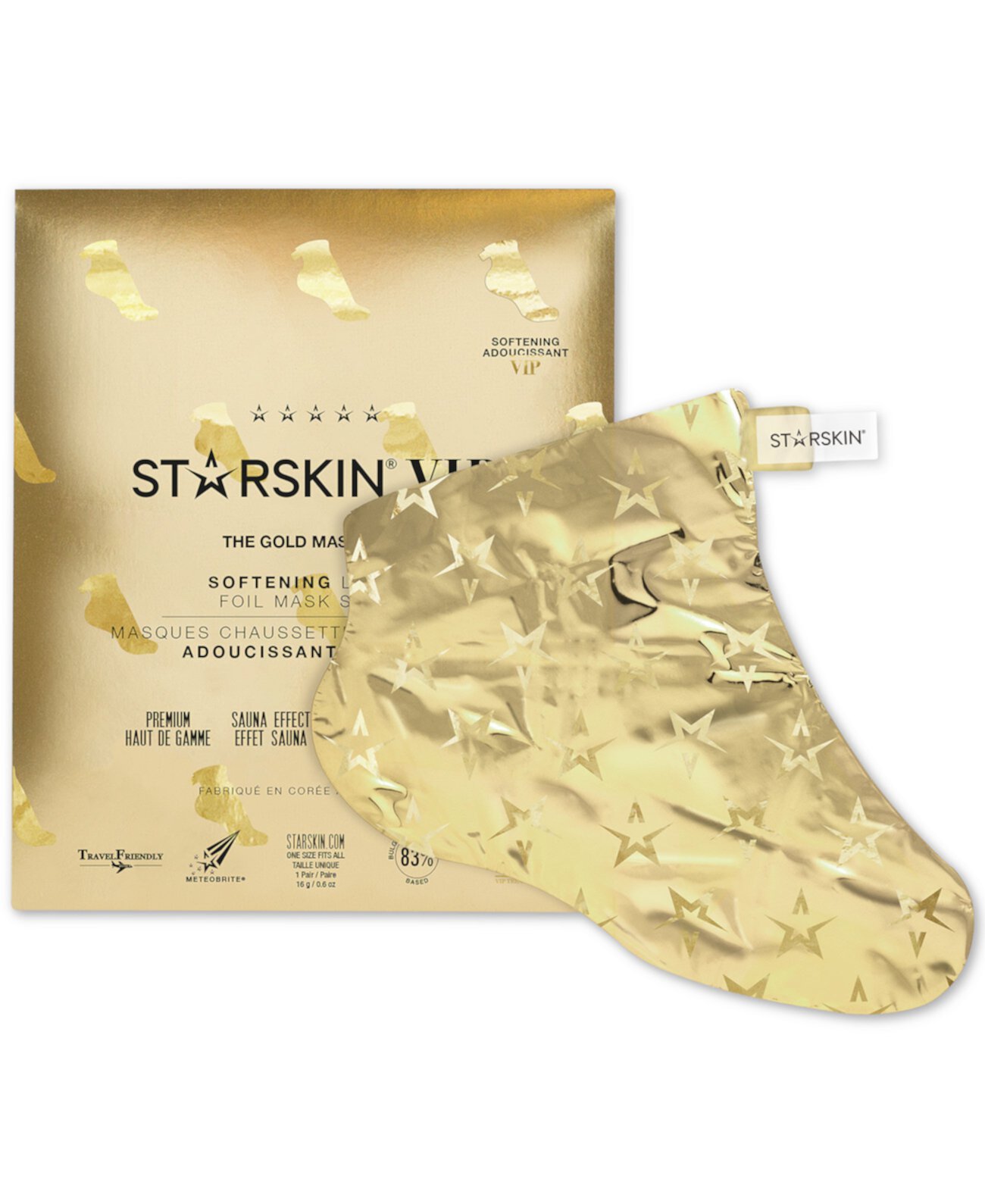 Маска для ног The Gold Mask Softening Foil Foot Mask STARSKIN