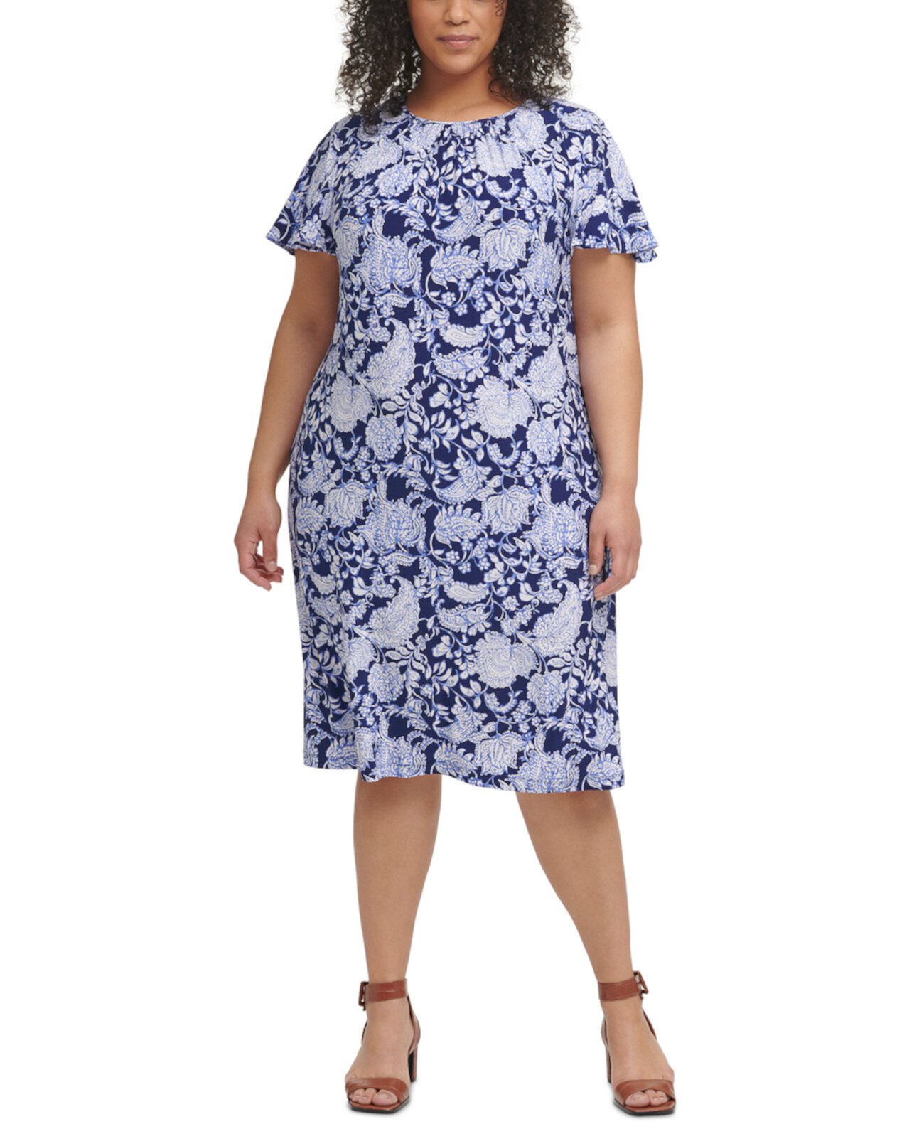 Платье больших размеров Sorrento с цветочным принтом Tommy Hilfiger