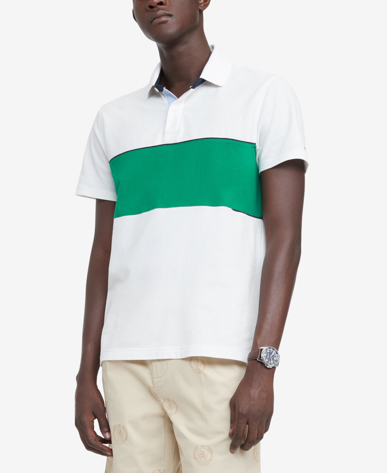 Мужская футболка-поло Lenny с цветными блоками на заказ Tommy Hilfiger