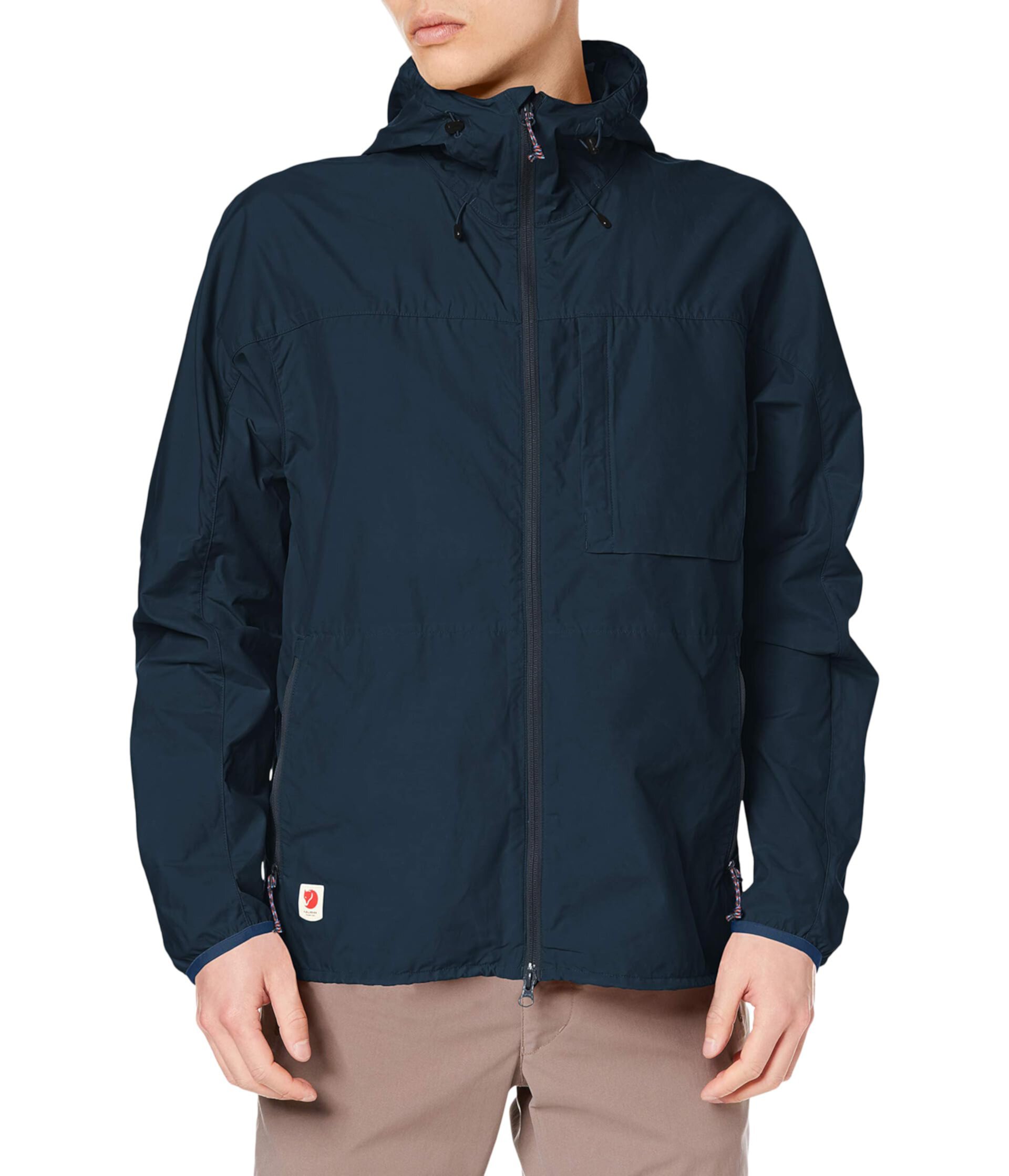 Легкая водоотталкивающая куртка-бомбер Fjällräven High Coast Wind Jacket с защитой от ветра, быстро сохнущая Fjällräven