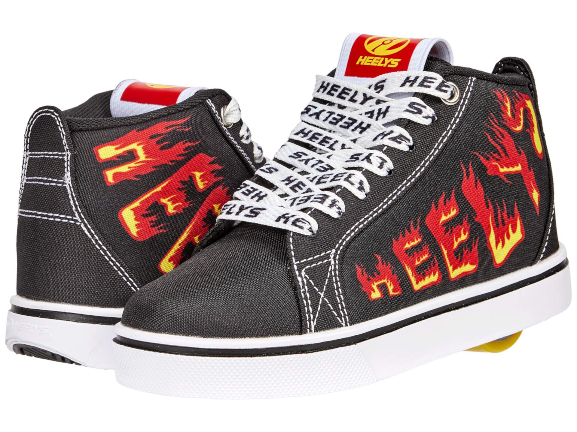 Кроссовки Heelys Racer 20 Mid с съемными колёсами и уютной текстильной подкладкой Heelys