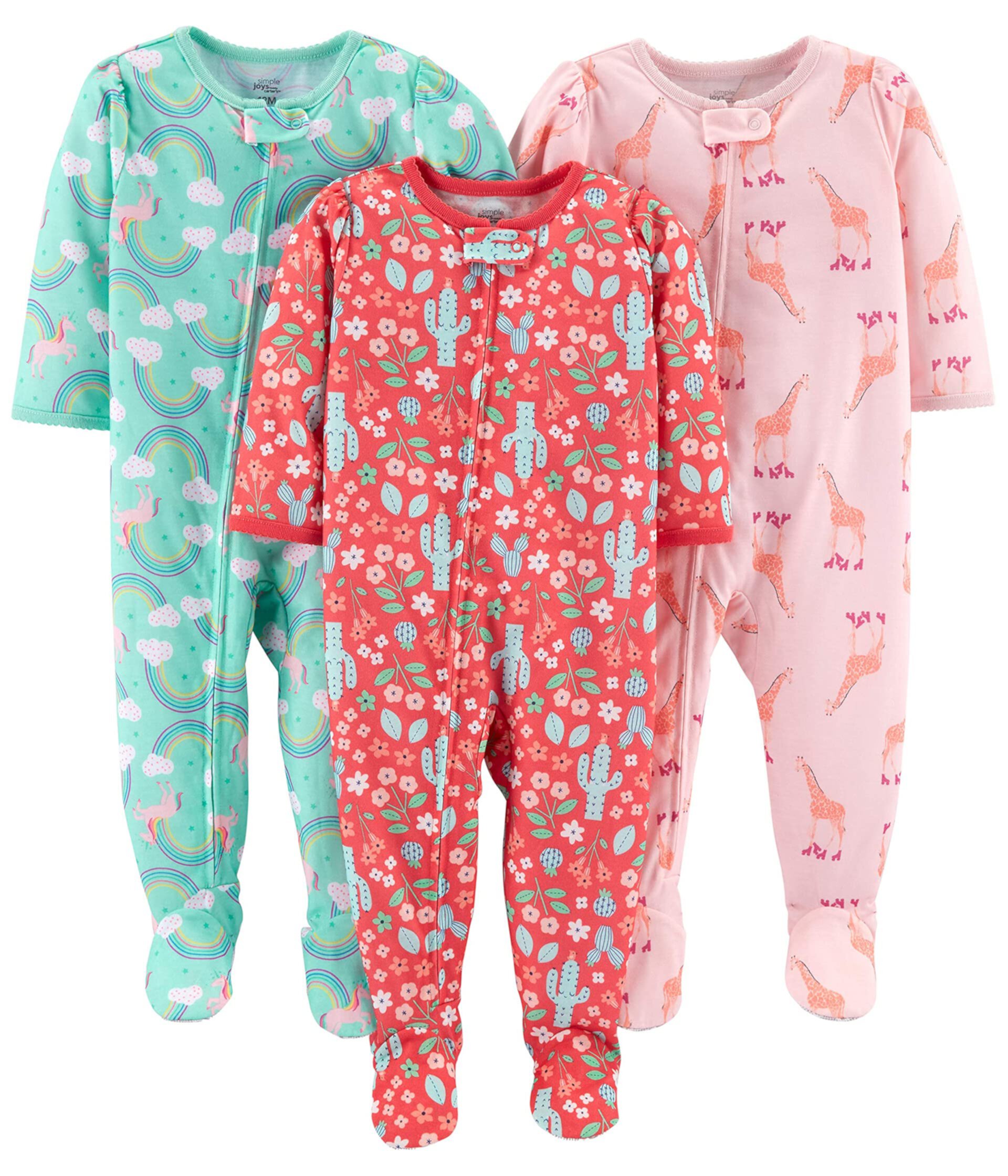 Одежда малышок. Simple Joys by Carter's Tiger Cotton Pajamas. Simple Joys by Carter's Whale Cotton Pajamas. Carter's super-Comfy Flame resis in 3 t белая с звездами.