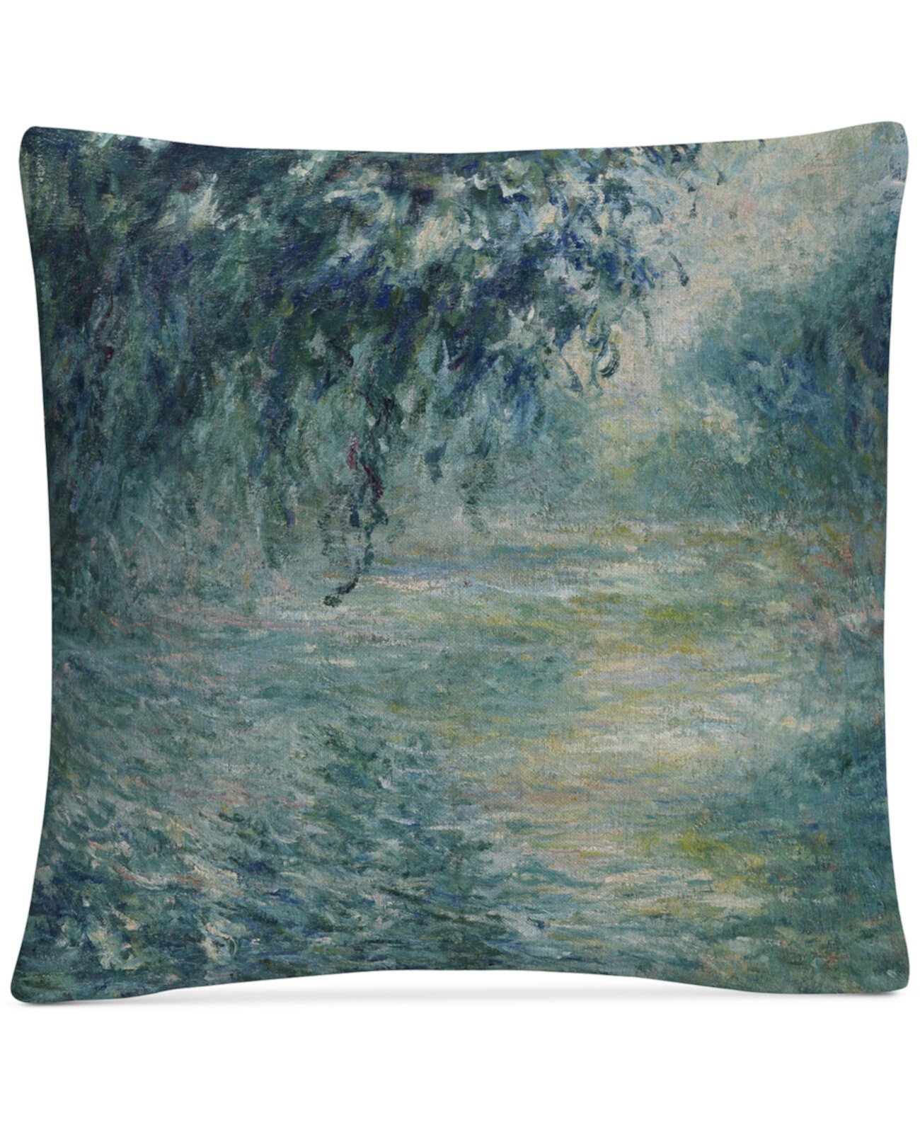 Декоративная подушка Monet Morning On The Seine размером 16 x 16 дюймов BALDWIN