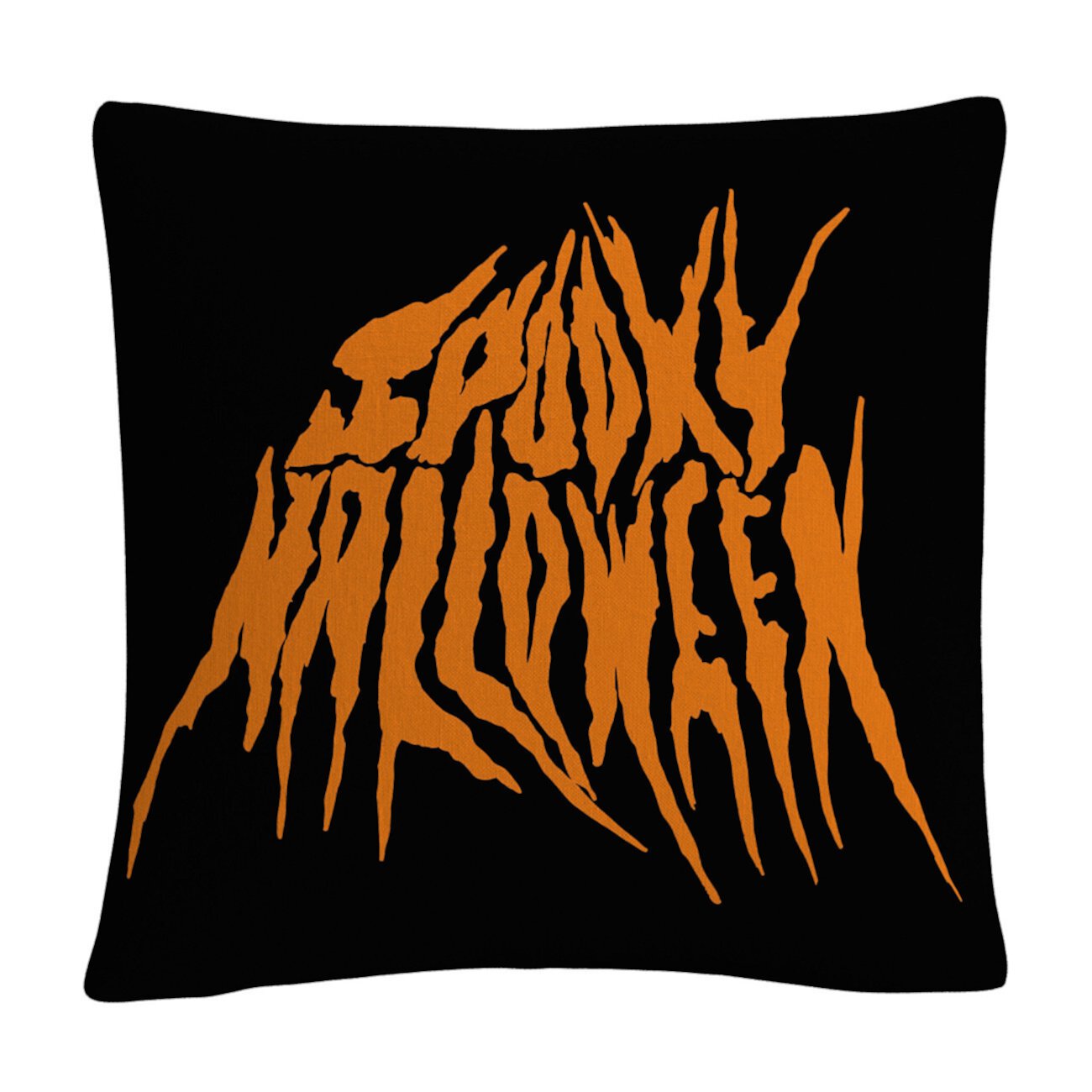 Жуткая металлическая декоративная подушка для Хэллоуина 16x16 дюймов от ABC BALDWIN
