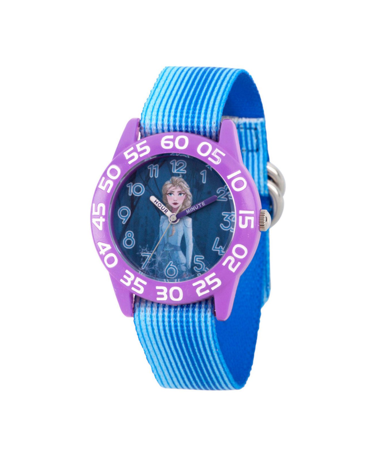 Часы Disney Frozen 2 Elsa Girls' Purple Plastic Time Teacher 32 мм для девочек Ewatchfactory
