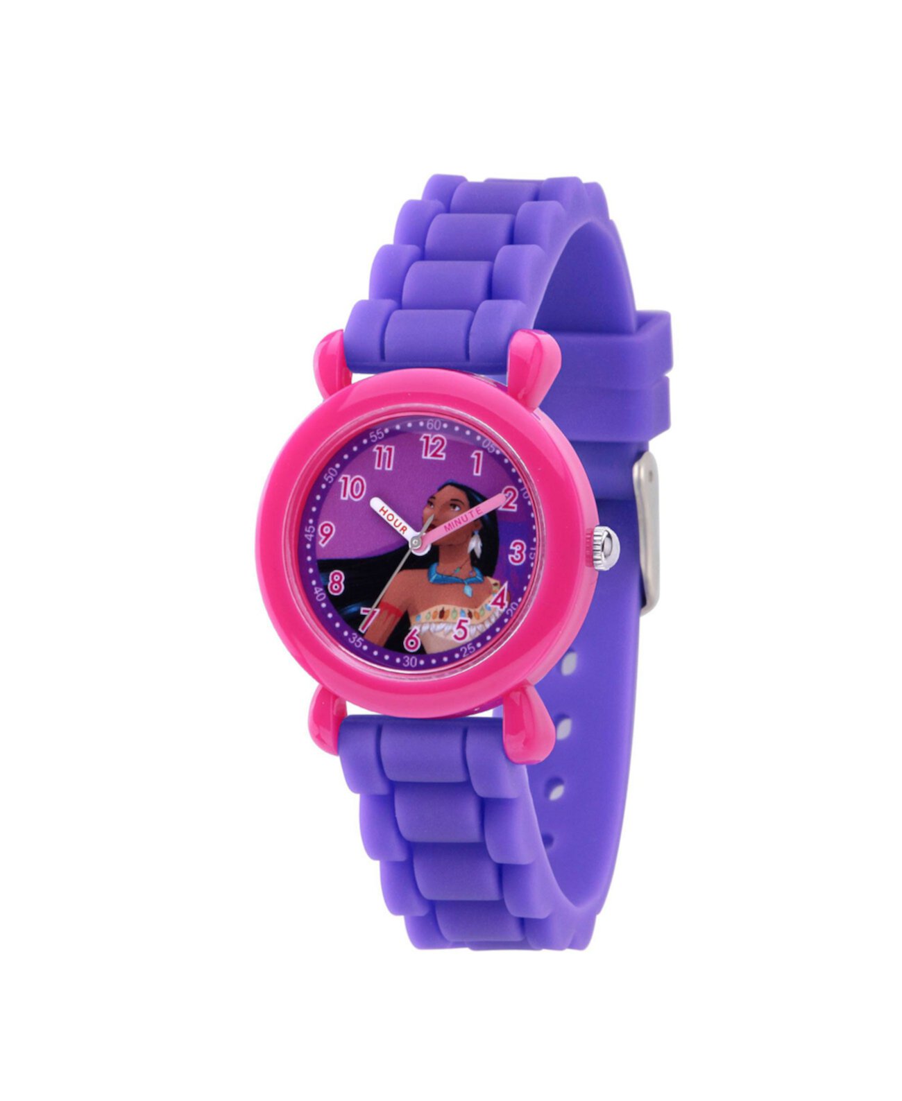 Розовые пластиковые часы для девочек Disney Princess Pocahontas, 32 мм Ewatchfactory