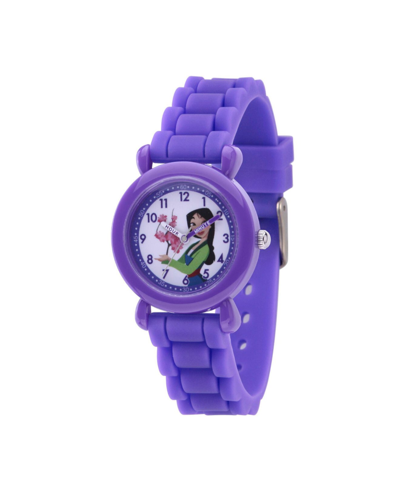 Фиолетовые пластиковые часы Disney Princess Mulan для девочек, 32 мм Ewatchfactory
