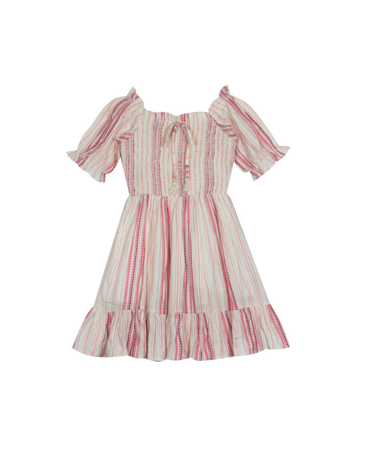 Марлевое платье в полоску для маленьких девочек Rare Editions