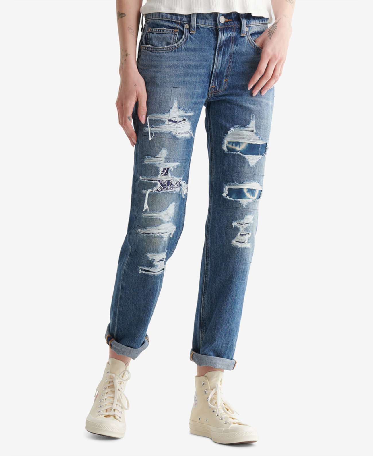 Женские джинсы для мальчиков со средней посадкой Lucky Brand