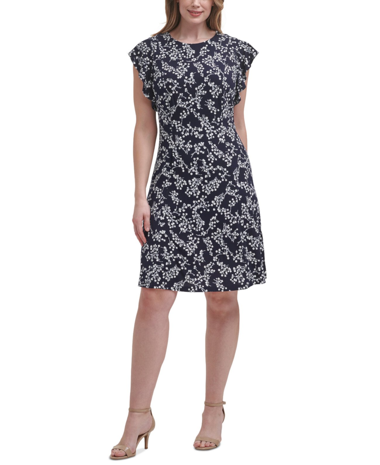 Платье трапециевидной формы с цветочным принтом больших размеров Jessica Howard