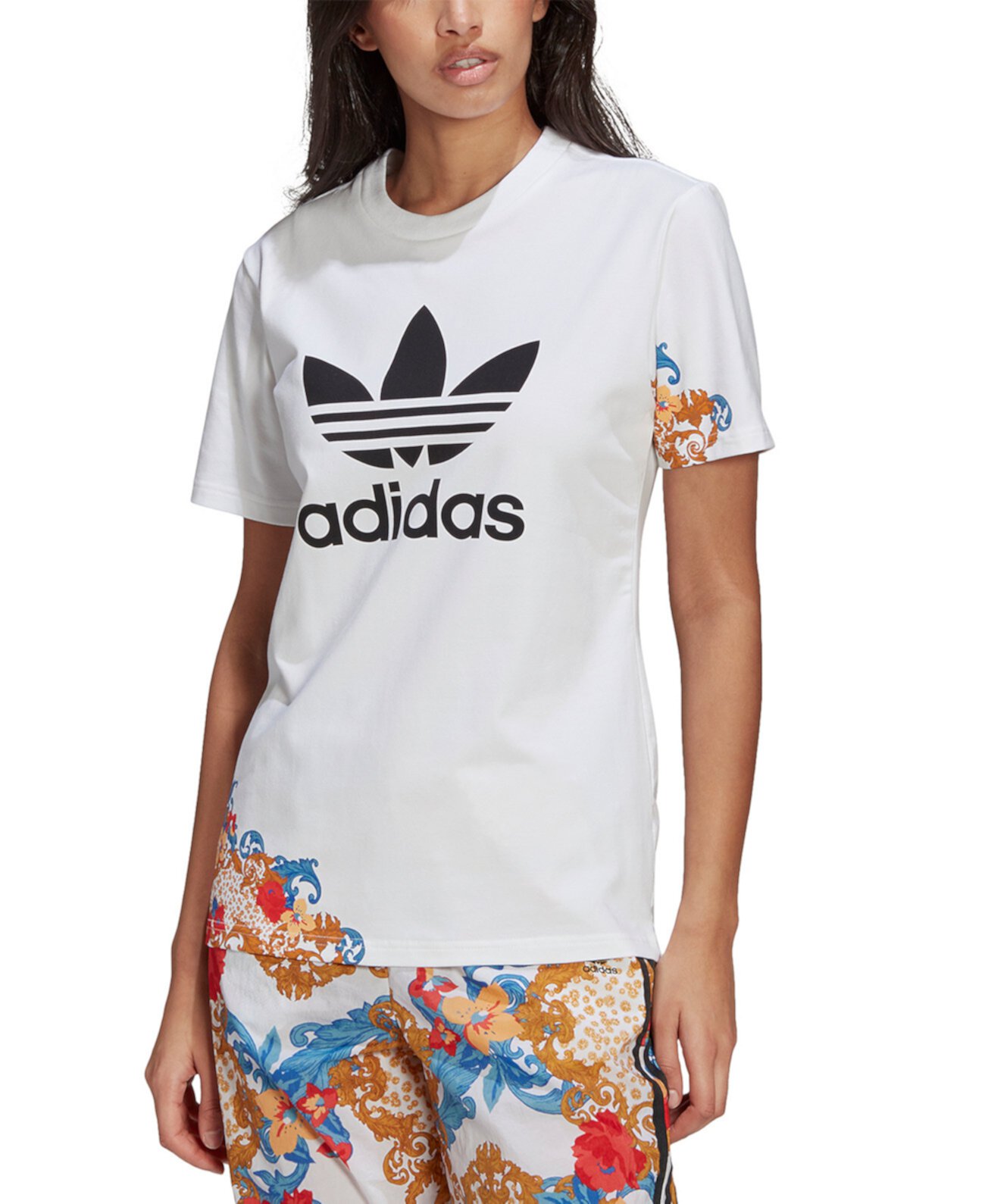 Женская футболка с цветочным принтом HER Studio London Baroque Adidas