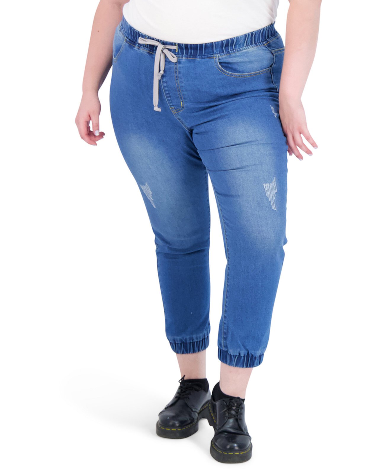 Модные джинсы-джоггеры больших размеров с завязками спереди Gogo Jeans