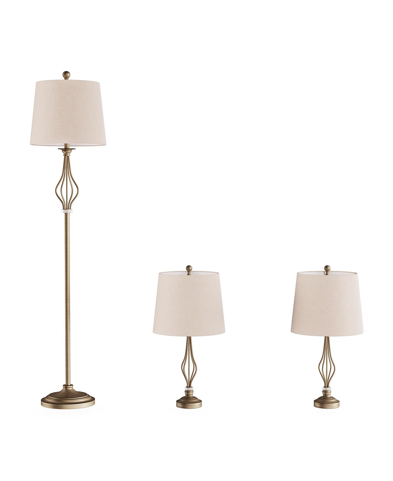 Настольные и напольные лампы - набор из 3 шт. Lavish Home