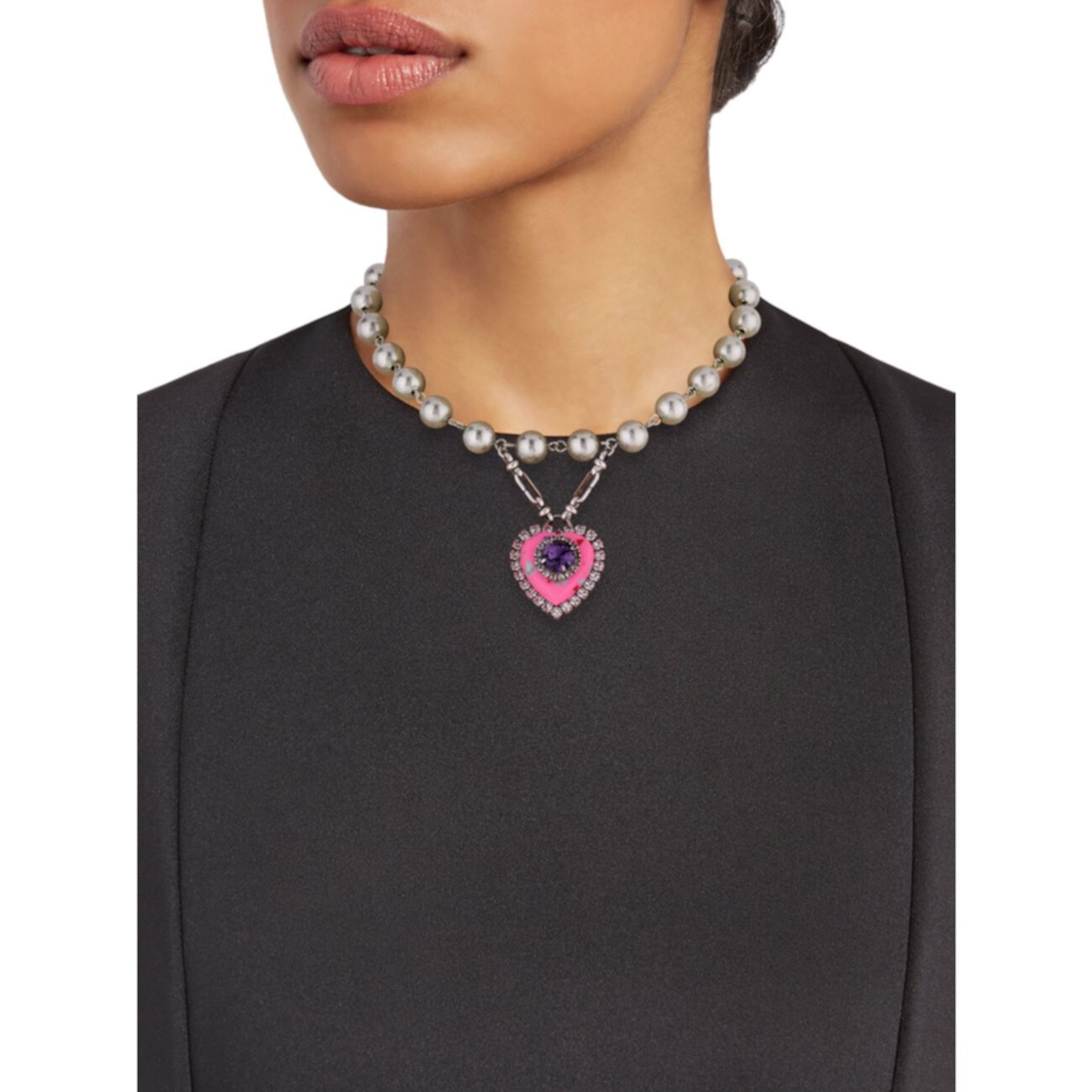 Ожерелье с бусинами и подвеской в форме сердца Pia DANNIJO