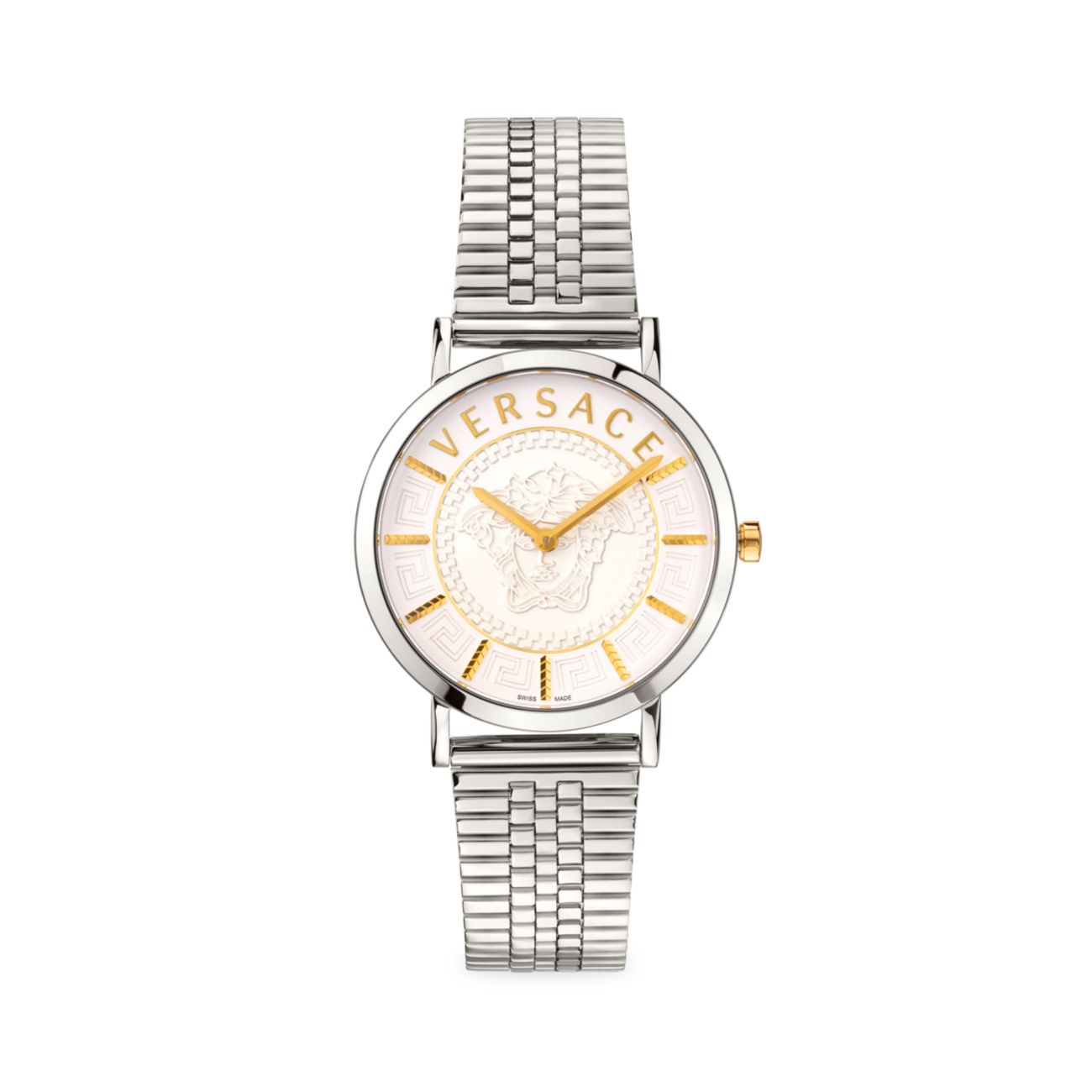 Часы V Essential из нержавеющей стали с браслетом Versace