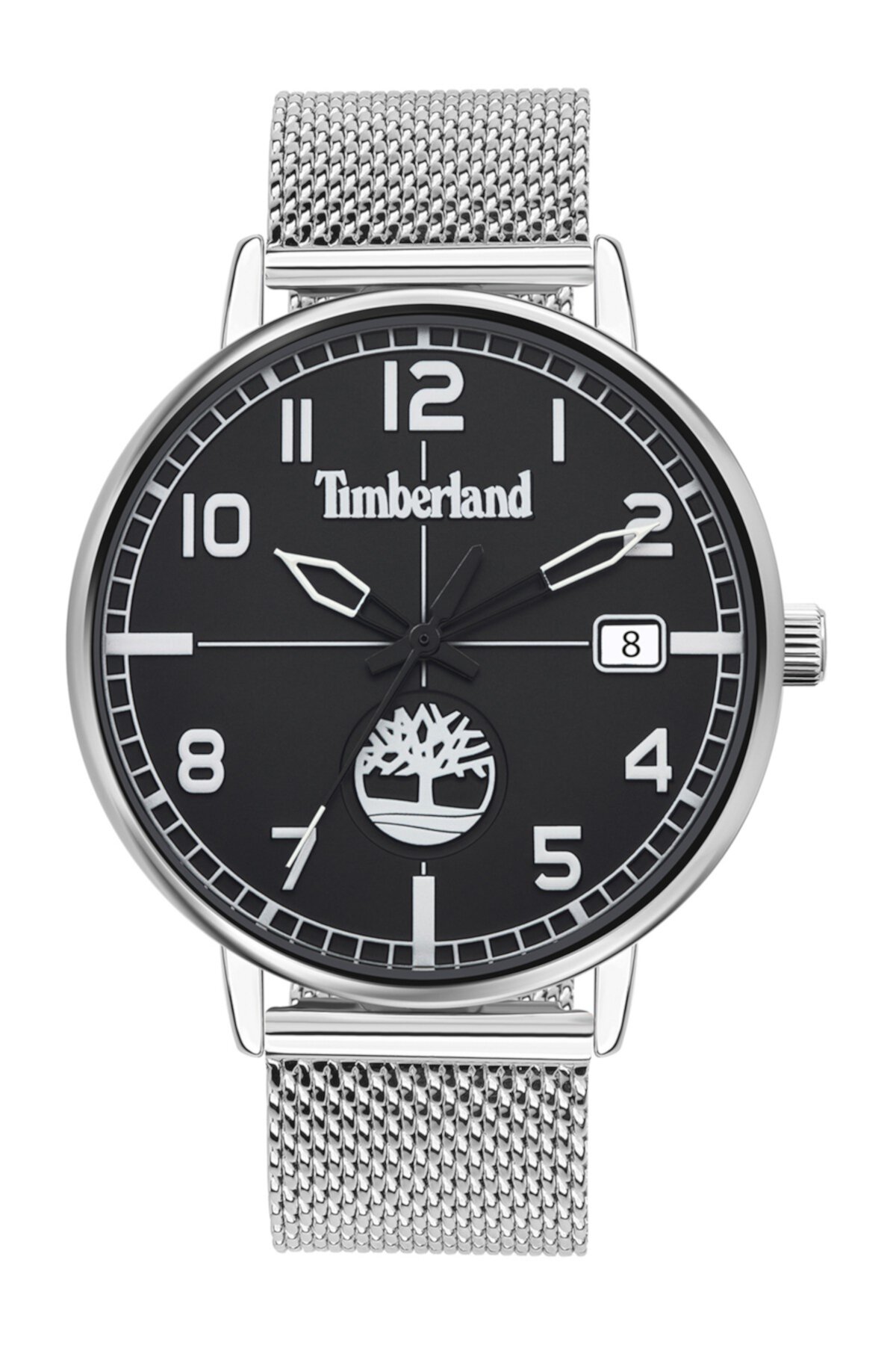 Мужские часы с функцией даты и сетчатым ремешком Timberland