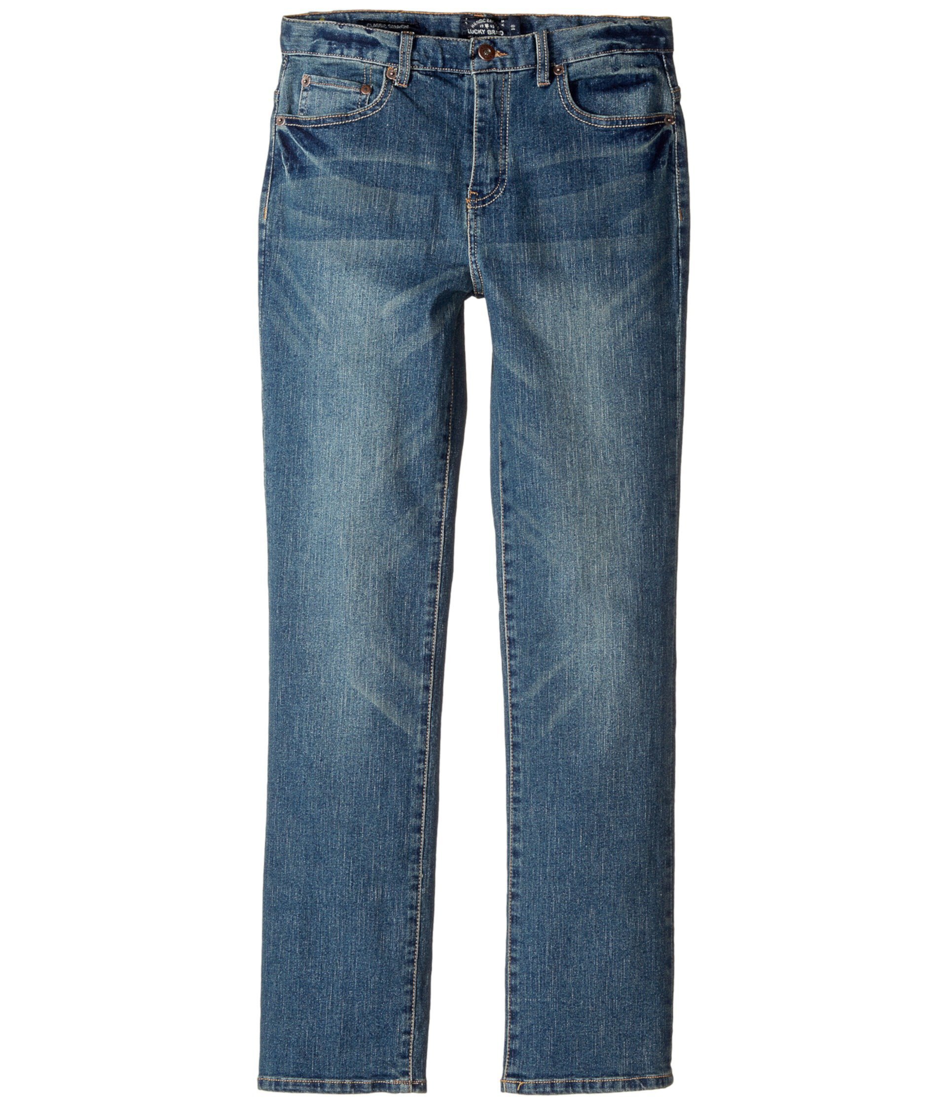 Классические прямые джинсы из эластичного денима с пятью карманами в цвете Yorba Linda (Big Kids) Lucky Brand Kids