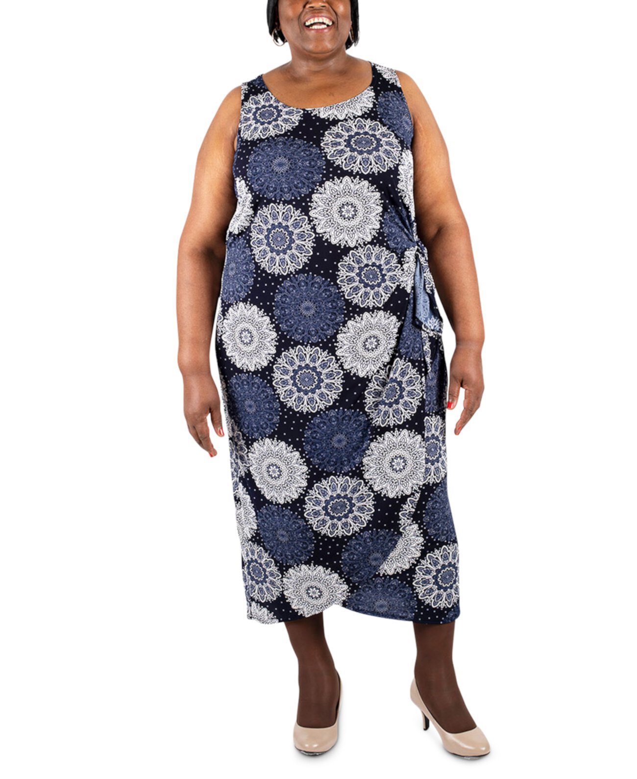 Макси-платье Sarong с принтом больших размеров Robbie Bee