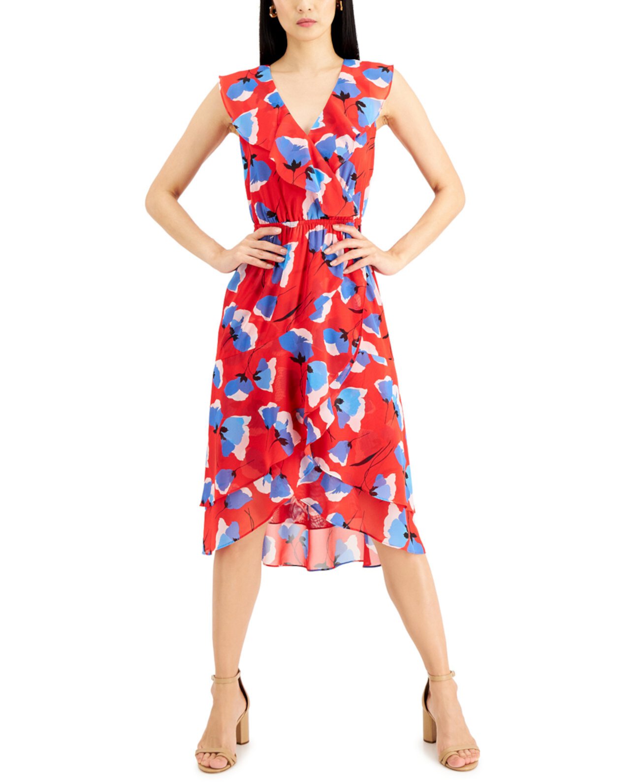 Платье с принтом INC High-Low, созданное для Macy's INC International Concepts