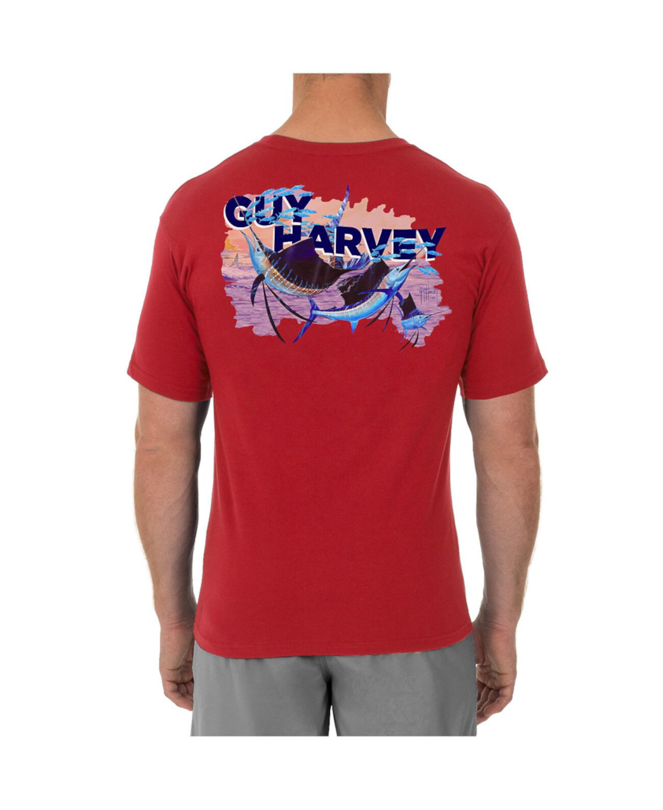 Мужская футболка с круглым вырезом и короткими рукавами Offshore Sailfish Guy Harvey