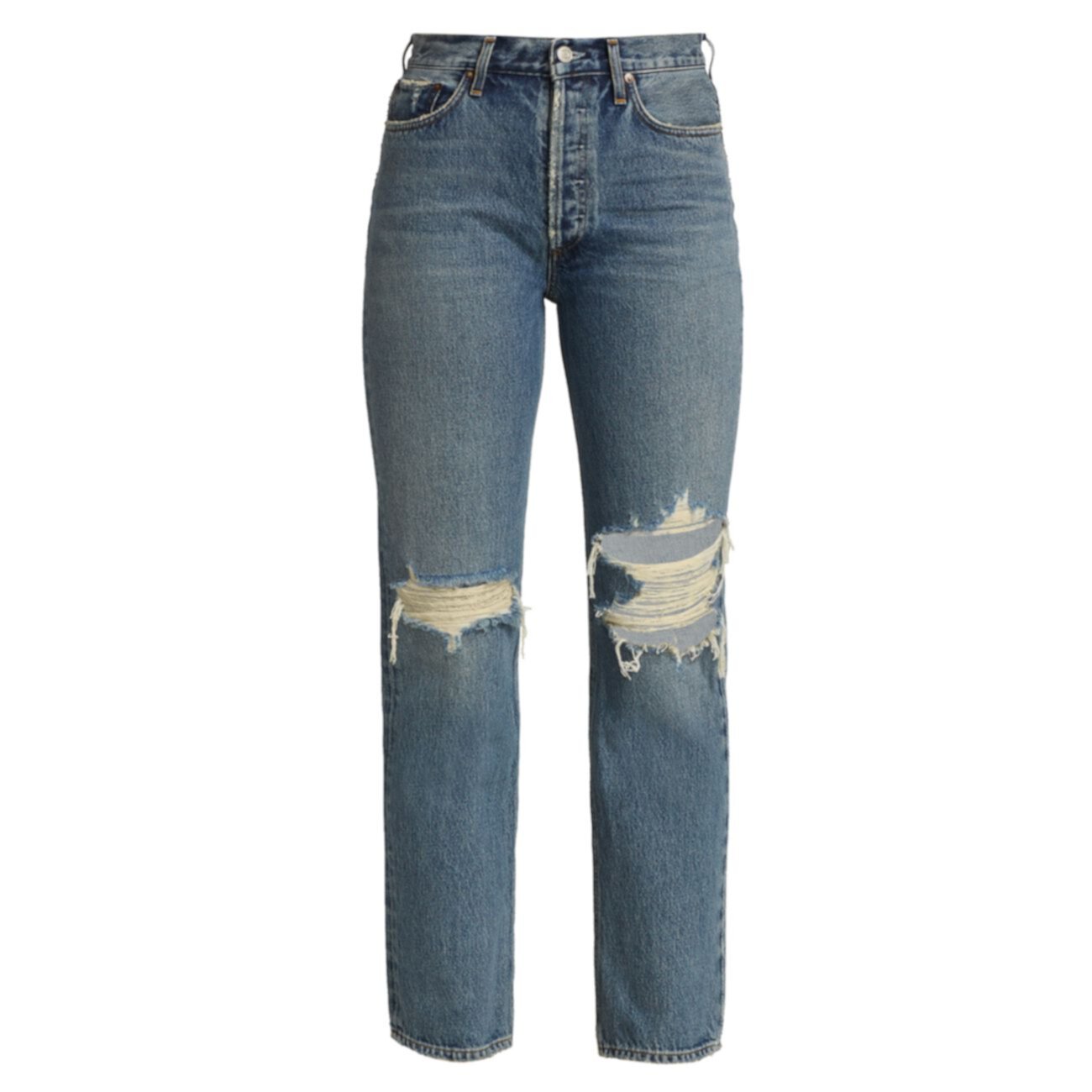 Рваные джинсы Lana с низкой посадкой AGOLDE