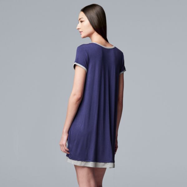 Женская Ночная сорочка Simply Vera Vera Wang Basic Luxury Simply Vera Vera Wang