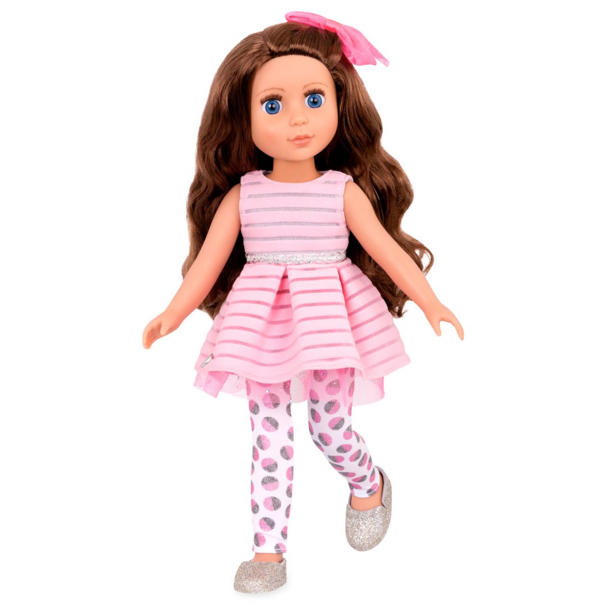14-дюймовая модная кукла с блестками для девочек Bluebell от Battat Glitter Girls