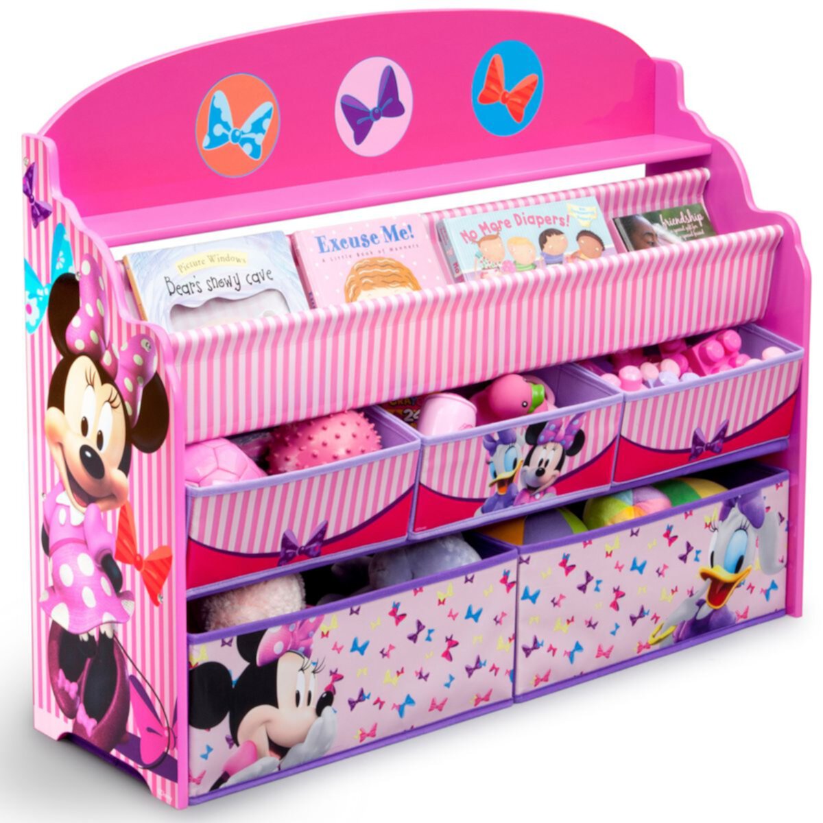 Disney's Minnie Mouse Deluxe Book and Toy Organizer by Delta Children Delta Children