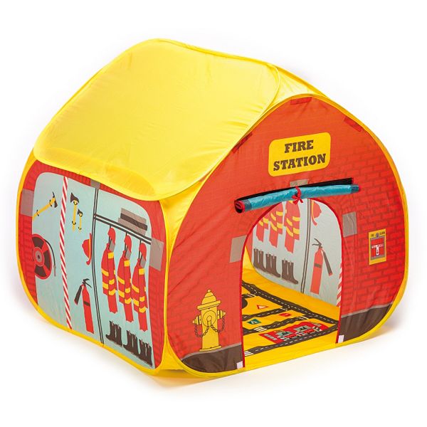 Fun2Give Pop-it-Up Firehouse Tent with Race Mat Fun2Give