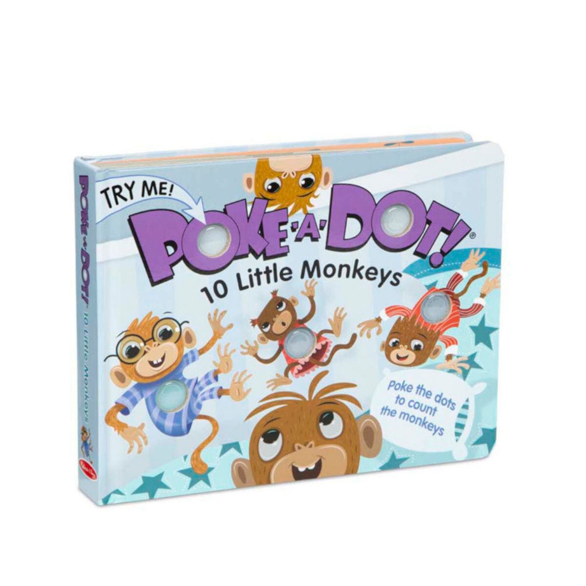 Детская книга Мелиссы и Дуга - Poke-a-Dot: 10 Little Monkeys Melissa & Doug
