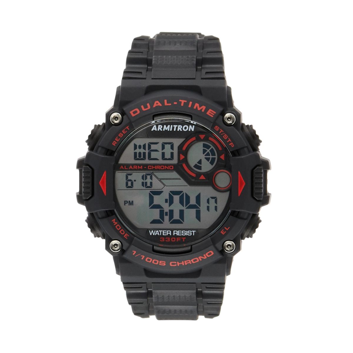 Цифровые часы Armitron Pro Sport с очень большим ЖК-дисплеем - 40-8356RED Armitron