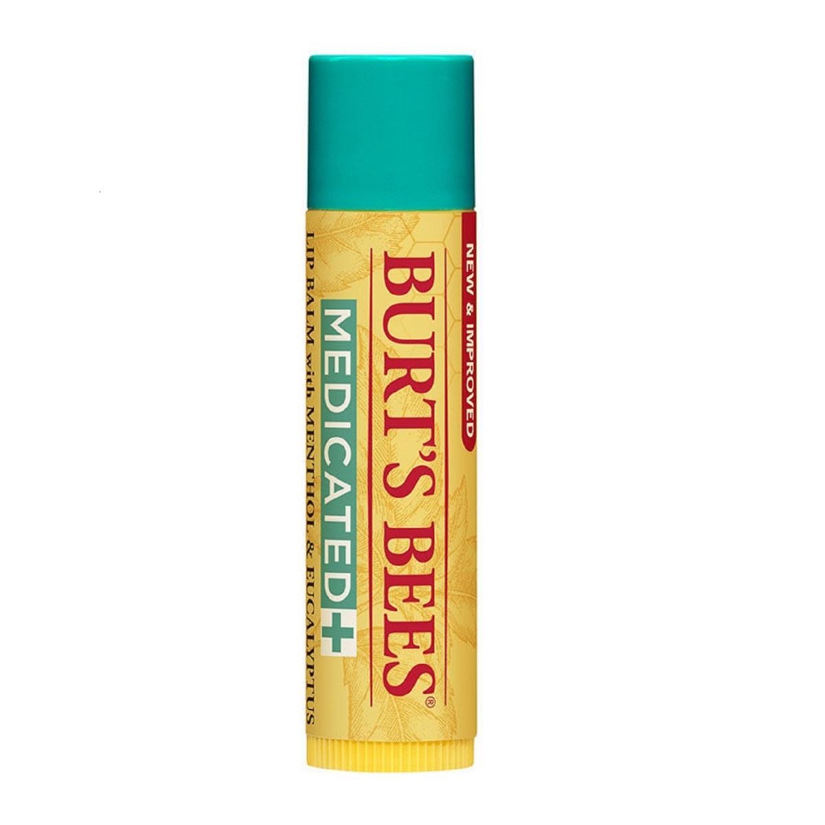 Натуральный лечебный увлажняющий бальзам для губ с ментолом и эвкалиптом Burt's Bees BURT'S BEES