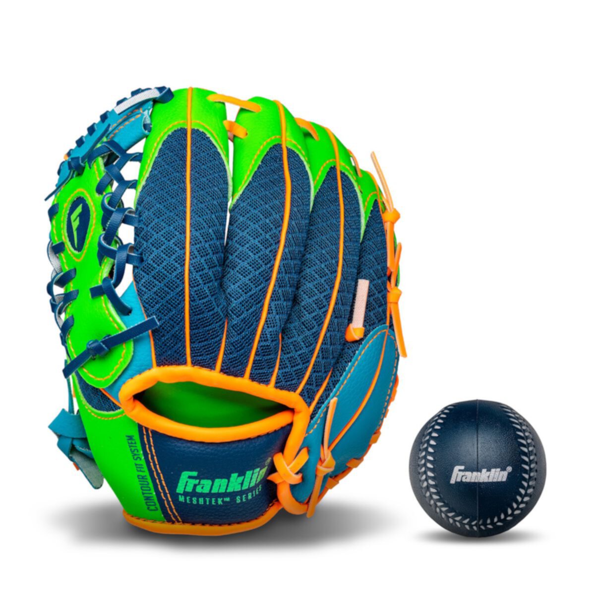 Franklin Sports Meshtek Series 9.5-in. Left Hand Throw T-Ball Glove & Ball Set - Youth Franklin Sports