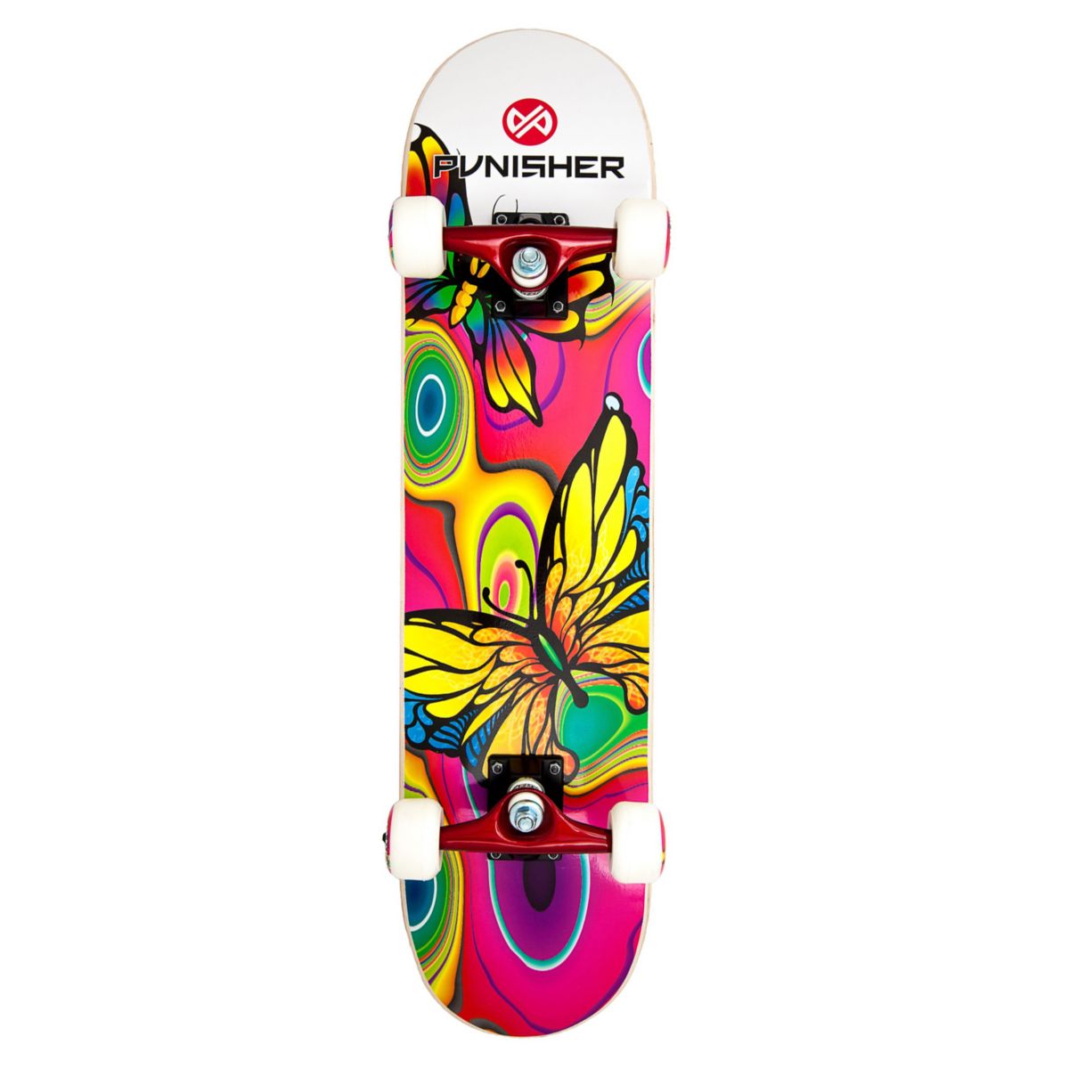 Скейтборд Butterfly Jive 31 дюйм, 7-слойный канадский клен, колеса ABEC-7 Punisher Skateboards