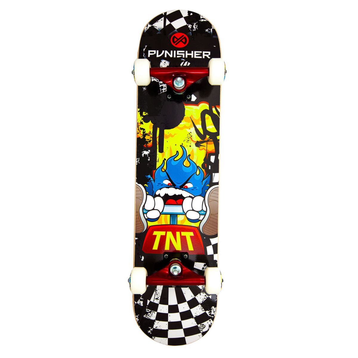 Скейтборд TNT 31 дюйм, 7-слойный канадский клен, подшипники ABEC-7 Punisher Skateboards