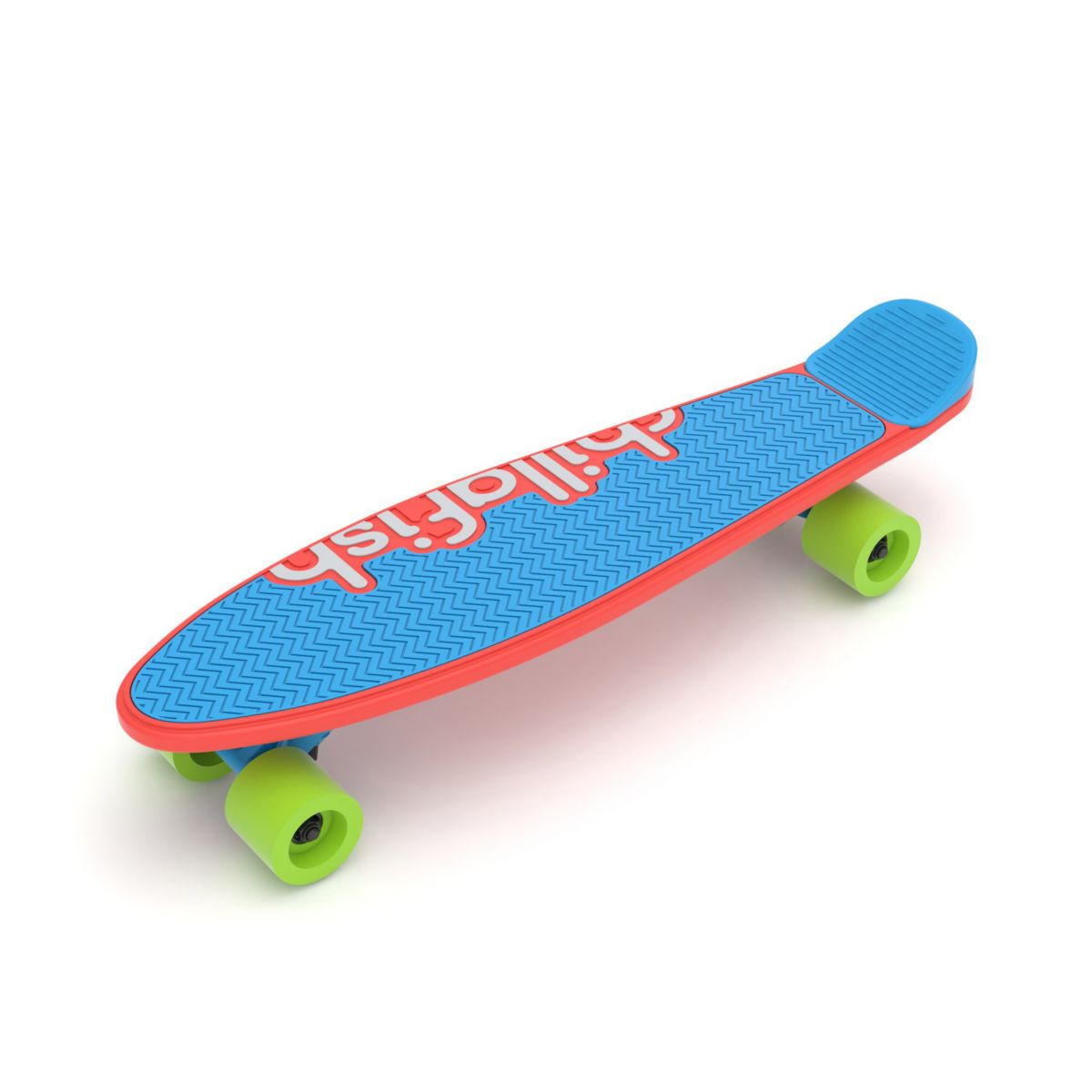 Chillafish Skatie Skateboard with Customizable Colored Deck and Tail Chillafish