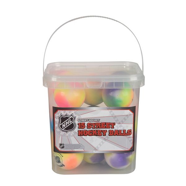 Мячи для упражнений Franklin Sports NHL Extreme Color, 15 штук, размерами 2-5/8 дюйма, ПВХ, для теплой погоды Franklin Sports