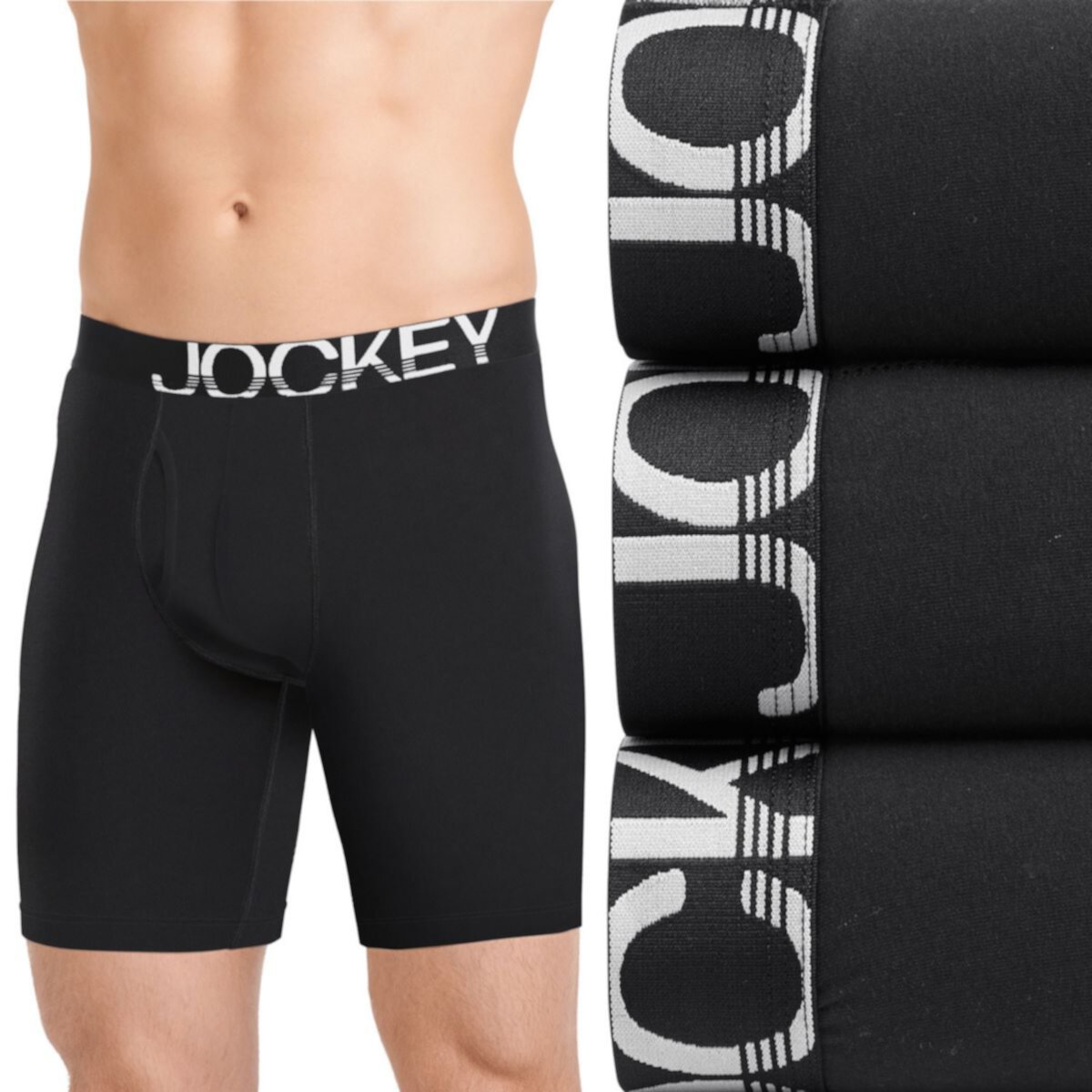 Мужские Боксеры Jockey 3-pack ActiveStretch™ Длинные Jockey