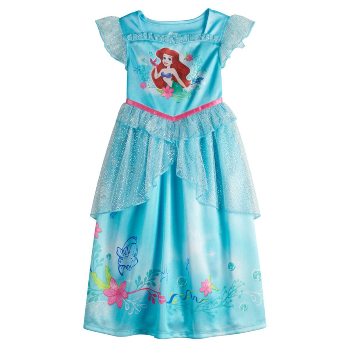 Ночное платье Ариэль для маленьких девочек Disney's The Little Mermaid Licensed Character